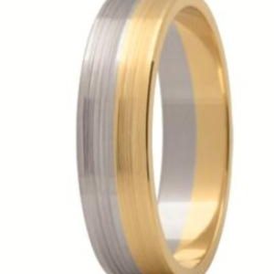 Obrączka z żółtego i białego złota ST-170ZB-m