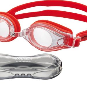 Okulary pływackie dla dorosłych MONTANA MG2A, kolor czerwony