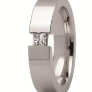 Obrączka z białego złota ST-164B-k