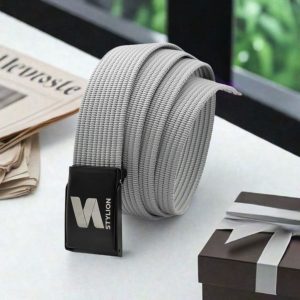 Pasek parciany STYLION szary - ST-08