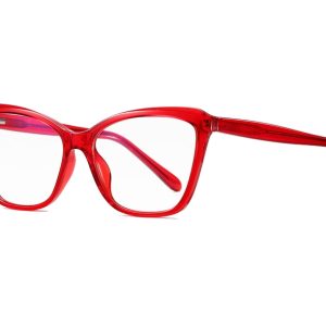 Okulary kocie do komputera damskie z filtrem BLUE Light zerówki 2552D