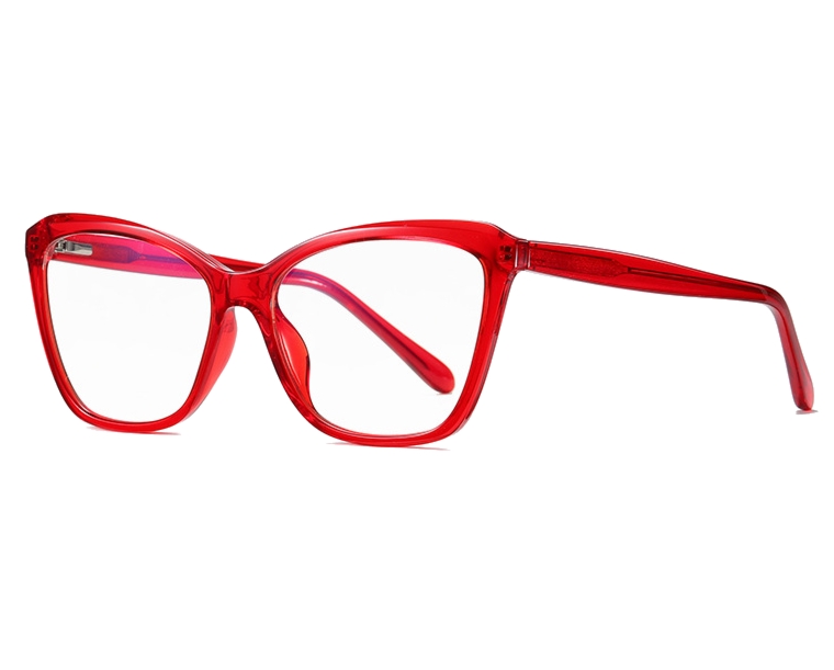 Okulary kocie do komputera damskie z filtrem BLUE Light zerówki 2552D