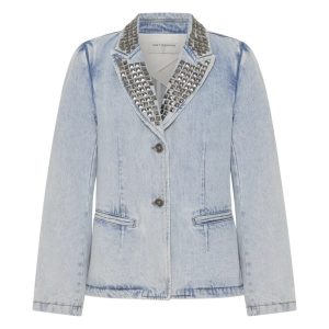 JEANSOWA MARYNARKA Z ĆWIEKAMI "STUDDED"