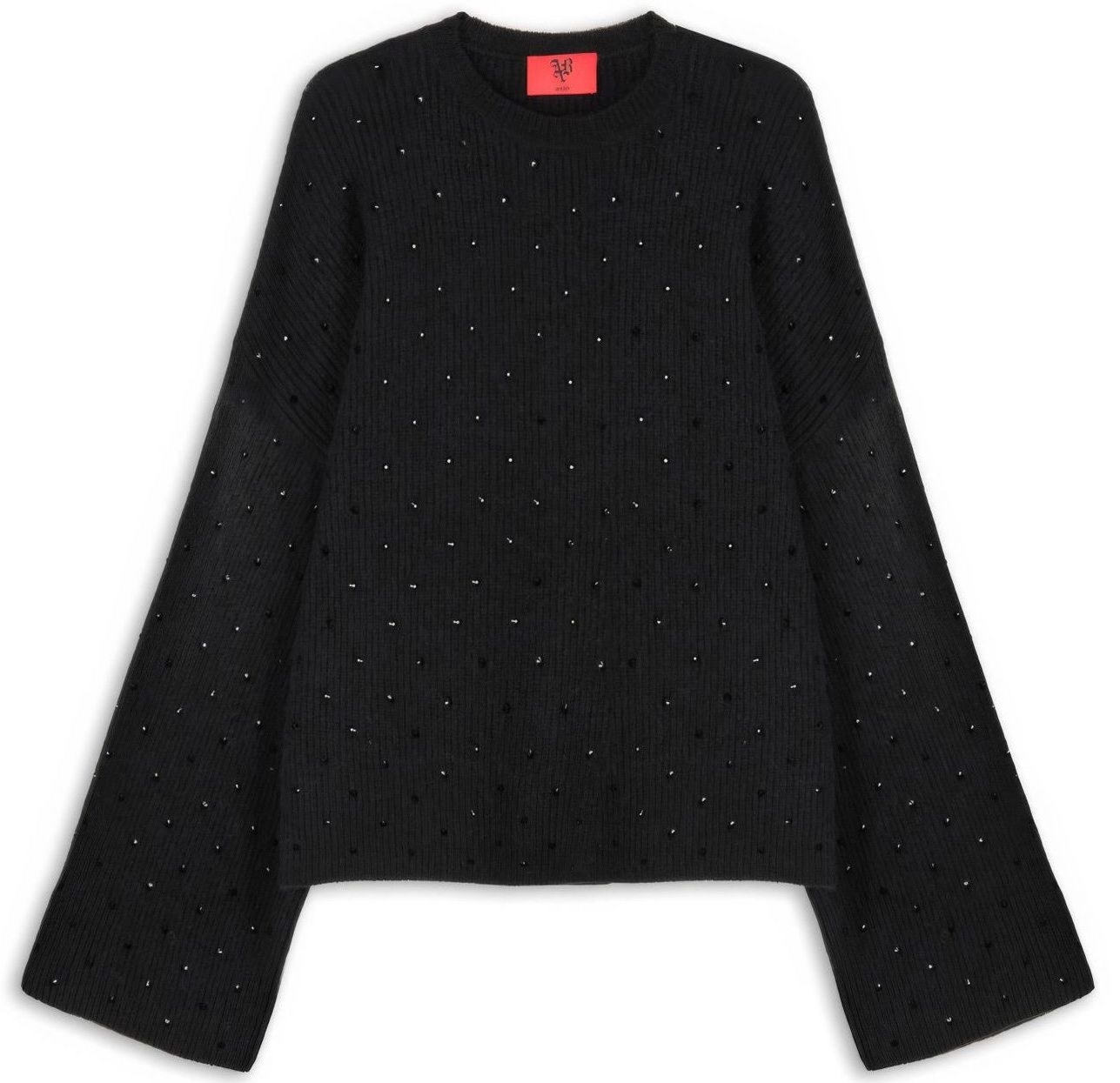 SWETER Z KRYSZTAŁOWYM ZDOBIENIEM "STRASS"