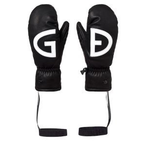 SKÓRZANE RĘKAWICE Z LOGO "BELLO"