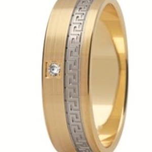 Obrączka z żółtego i białego złota ST-203ZB-k