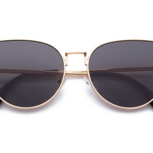 Okulary przeciwsłoneczne Kocie oczy damskie czarne 1999