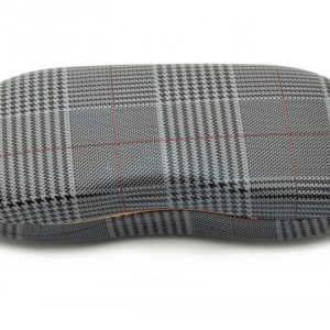 Etui Futerał na okulary ET-104F kratka ciemny szary