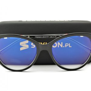 Okulary Kocie z filtrem światła niebieskiego do komputera zerówki CO-292K-1