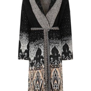 DZIANINOWY KARDIGAN W ETNICZNY WZÓR