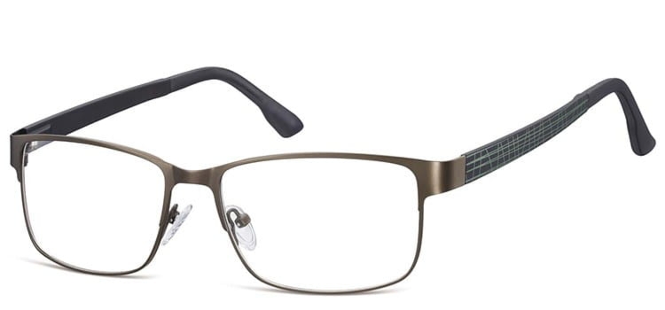 Elastyczne oprawki okularowe Sunoptic 610D metalowe kolor oliwkowy