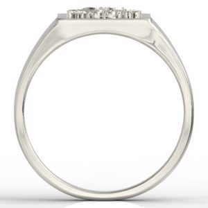 Sygnet z białego złota z wizerunkiem orła SJ-24B