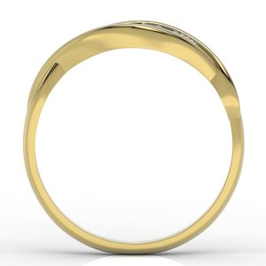 Pierścionek z żółtego złota z diamentami AP-76Z-R