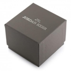 Prezentowe pudełko na zegarek - JORDAN KERR - szare/srebrne