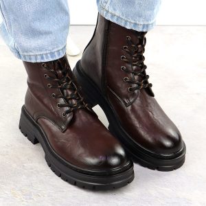 Botki damskie workery brązowe Sabatina DM25-B07