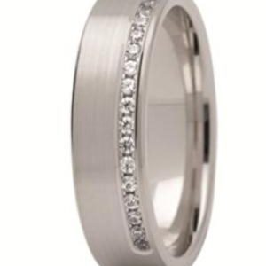 Obrączka z białego złota ST-215B-k