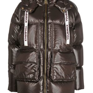 KURTKA PUCHOWA Z LOGO "NEW FAVORITE"