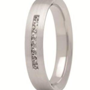 Obrączka z białego złota ST-279B-m