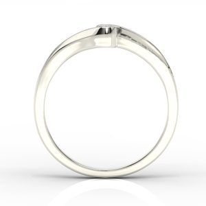 Pierścionek z białego złota z brylantami 0,13ct model BP-3413B