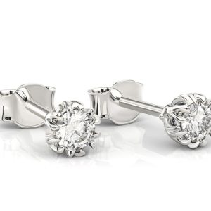 Kolczyki z białego złota z brylantami BPK-2120B