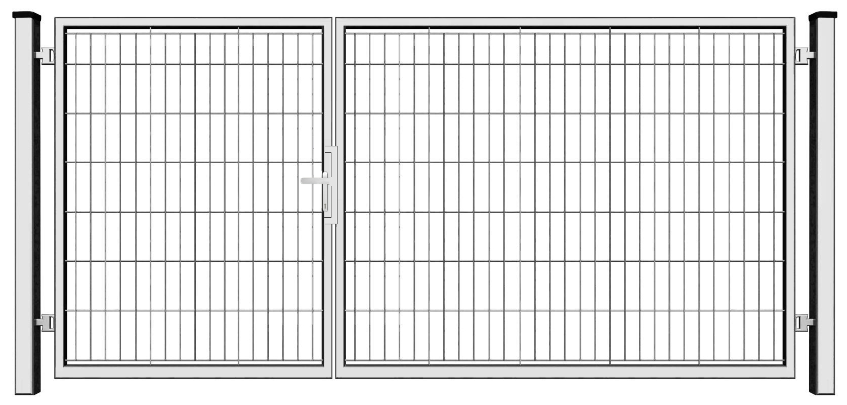 BramoFurtka wypełniona panelem - 1,50+2,50 x 1,50 m - oynkowana