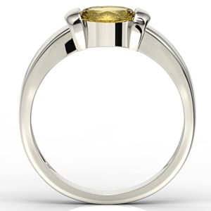 Pierścionek z białego złota z cytrynem AP-67B-CYT