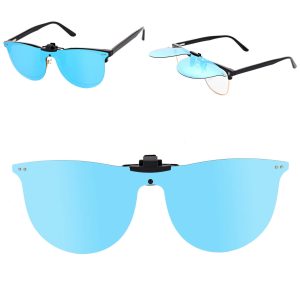 Nakładki przeciwsłoneczne polaryzacyjne na okulary korekcyjne NA-182D niebieskie
