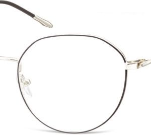 Lenonki Okulary oprawki optyczne 928 srebrne + czarne