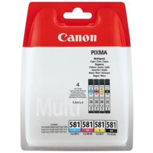 Tusze Oryginalne Canon CLI-581 CMYK (2103C004) (czteropak) - DARMOWA DOSTAWA w 24h