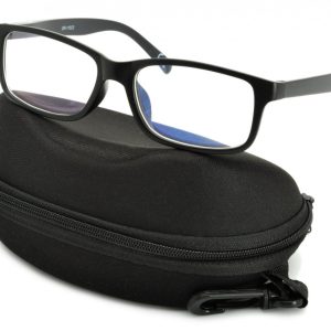 Okulary z filtrem Antyrefleksyjne zerówki Nerdy prostokątne DR-115-C2