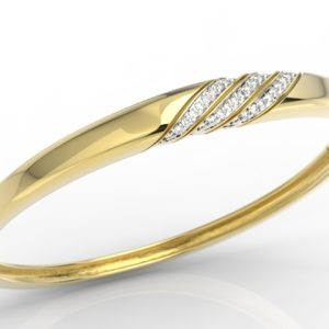 Bransoleta z żółtego złota z diamentami JPBr-68ZB