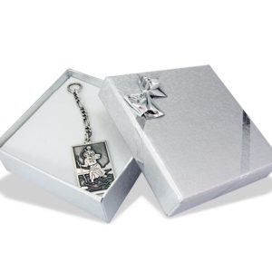 Brelok srebrny z wizerunkiem Św. Krzysztofa WEC-S-SW.KRZY-1M