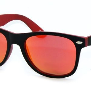 Czarno-czerwone nerdy lustrzane polaryzacja DRS-63C3