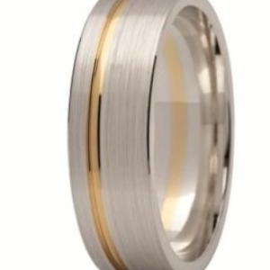 Obrączka z żółtego i białego złota ST-139ZB-k