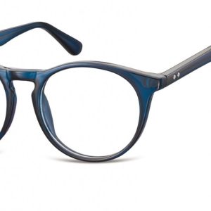 Okulary oprawki korekcyjne okrągłe Lenonki zerówki Sunoptic CP146G ciemnogranatowe
