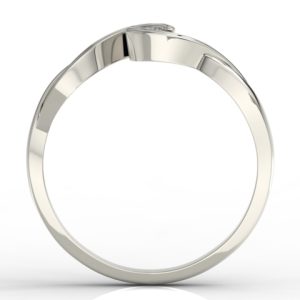 Pierścionek zaręczynowy z białego złota z diamentem AP-7508B