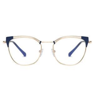 Okulary kocie do komputera damskie z filtrem BLUE Light zerówki 2565-1
