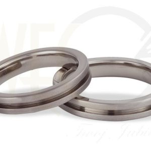 Obrączki ślubne z tytanu (para) SWT-1/4