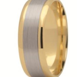 Obrączka z żółtego i białego złota ST-136ZB-k