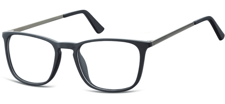 Okulary oprawki zerówki korekcyjne nerdy Unisex Sunoptic AC25B czarne