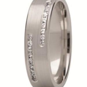 Obrączka z białego złota ST-213B-m