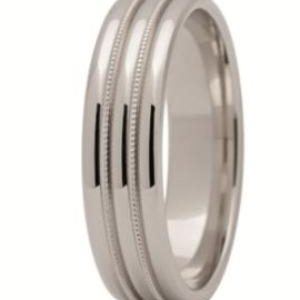 Obrączka z białego złota ST-191B-m
