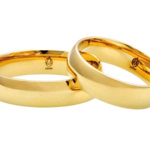 Obrączka klasyczna z żółtego złota ŁK-23-Light-m