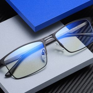 Męskie okulary do komputera BLUE LIGHT zerówki 2553A