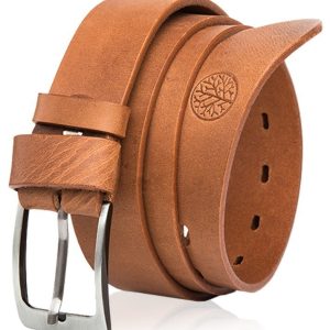 Pasek skórzany BETLEWSKI LIC35 w pudełku - camel