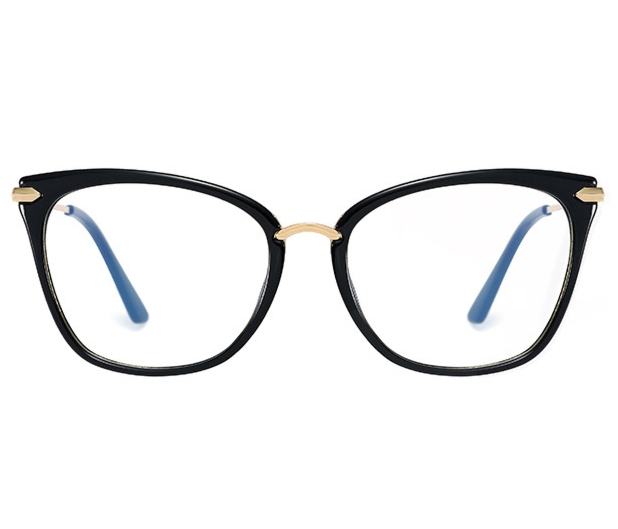 Okulary kocie do komputera damskie z filtrem BLUE Light zerówki 2574