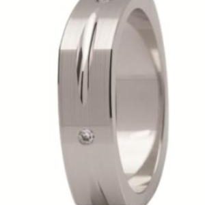 Obrączka z białego złota ST-218B-k