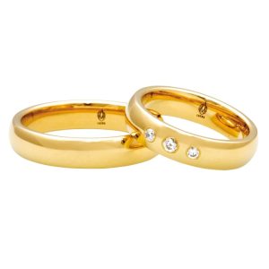 Obrączka z żółtego złota ŁK-27-k