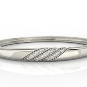Bransoleta z białego złota z diamentami JPBr-68B