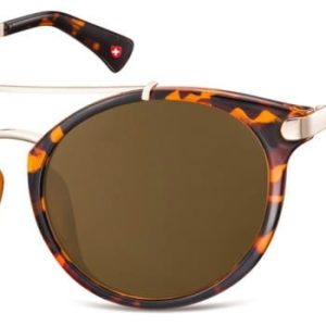 Muchy okulary przeciwsłoneczne MONTANA S18A brązowe (panterka)
